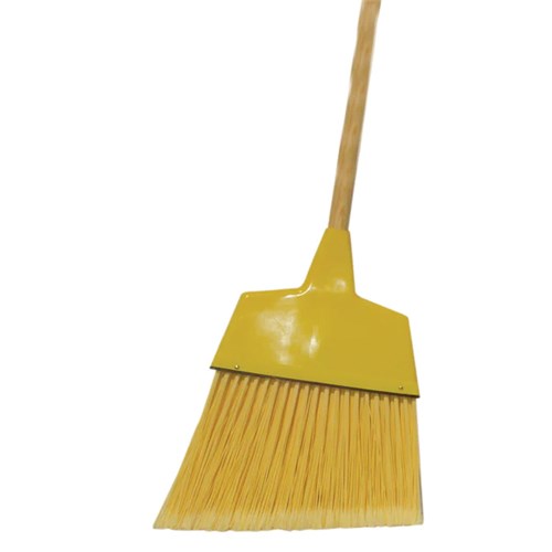 Angle Broom, 13" Yellow w/42" Handle