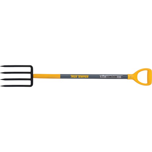 4-Tine Forged Spading Fork With D-Grip O
