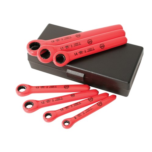 Insulated 7 Piece Metric Ratchet Wrench