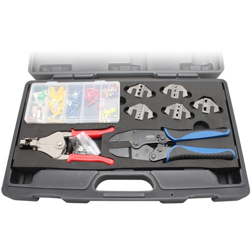 Deluxe Crimping Tool Kit with Frame, 5 D