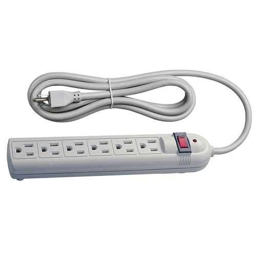 6 Outlet Power Strip With Surge Protecti