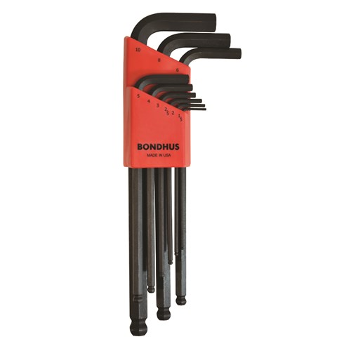 Set 9 Ball End L-wrenches 1.5-10mm