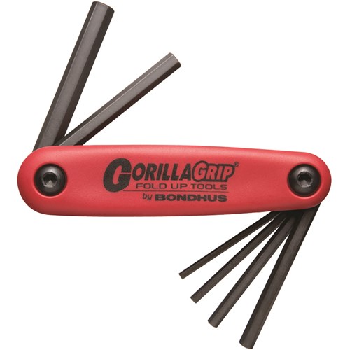 Set 6 Hex GorillaGrip Fold-up Tools 3-10