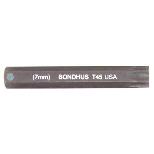T45 ProHold Torx Bit 2" 7mm stock size