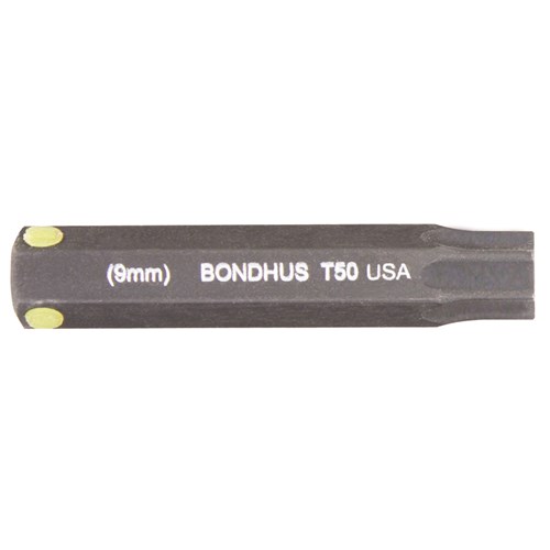 T50 ProHold Torx Bit 2" 9mm stock size