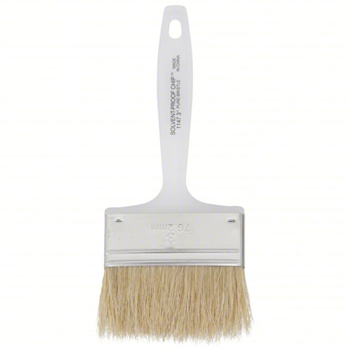 3" Solvent-Proof Chip Brush with White C
