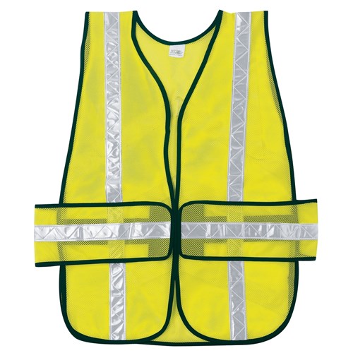 Chevron, Poly Mesh Safety Vest, 1 3/8 in