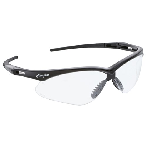 Black Safety Glasses with Clear Lenses