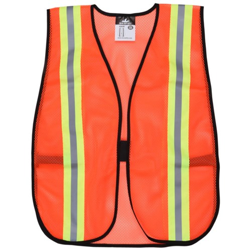 Poly, Mesh Safety Vest, 2 Lime/Silver St