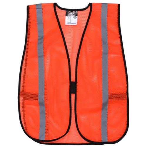 Poly, Mesh Safety Vest, 1 Silver Stripe,