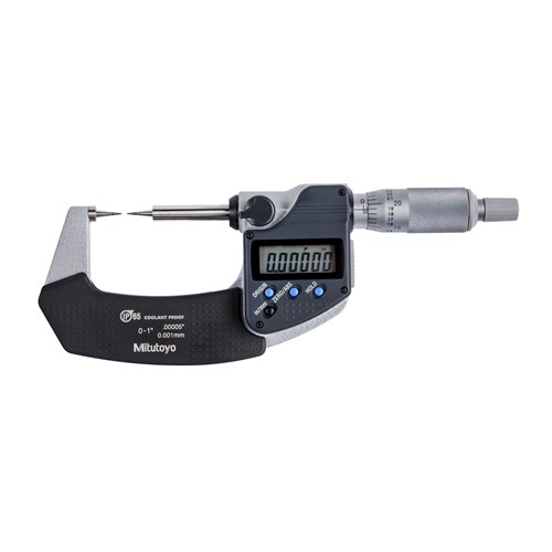 Micrometer, Point, 15°, 0-1 Inch, .00005