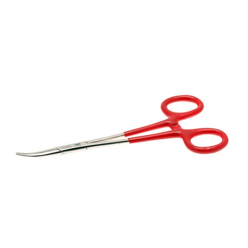 Hemostat - Curved | 6in w/Plastic Coated