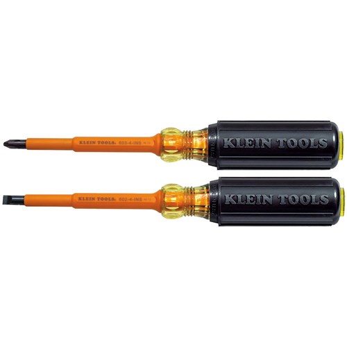 Insulated Screwdriver Set, Slotted and P