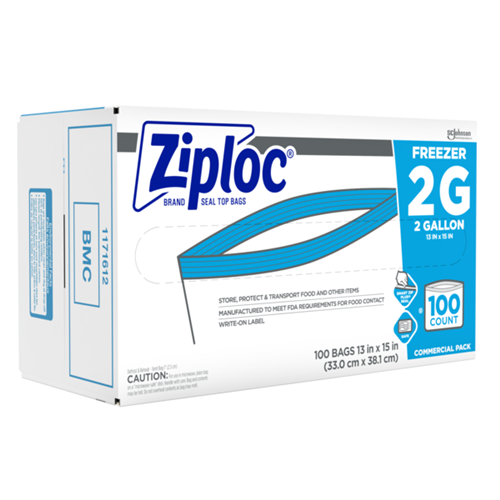 Ziploc Brand Freezer Bags 2 Gallon 68225