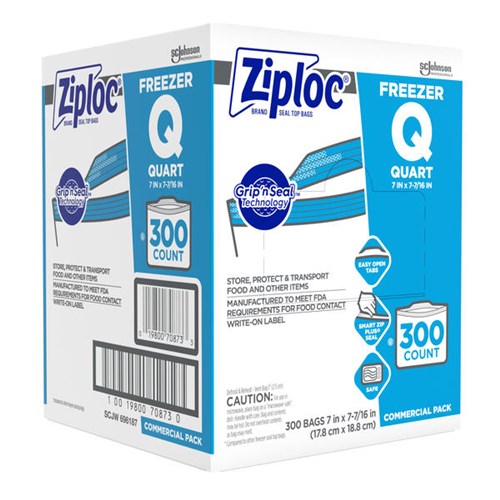 Ziploc Brand Freezer Bags Quart [696187]