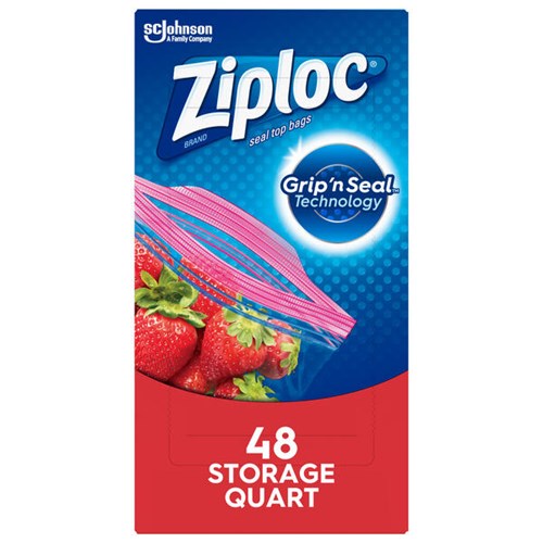 Ziploc Brand Storage Bags Quart [314469]