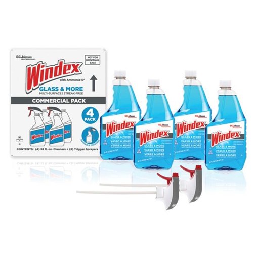 Windex Glass & More Commercial Pack 4 Ca