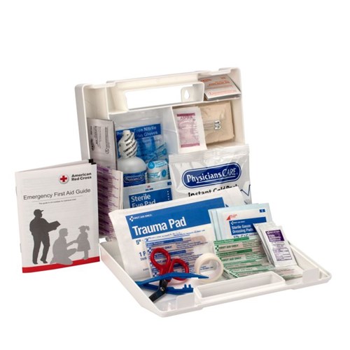 25 Person First Aid Kit Plastic Case wit
