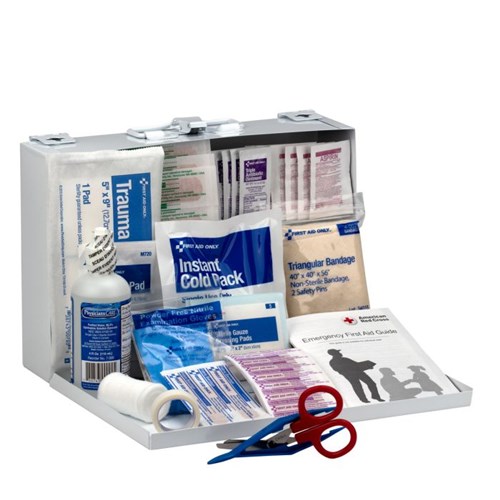 25 Person First Aid Kit Metal Case