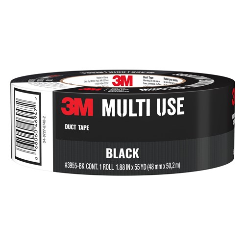 3M™ Black Duct Tape 3955-BK, 1.88 in x 5