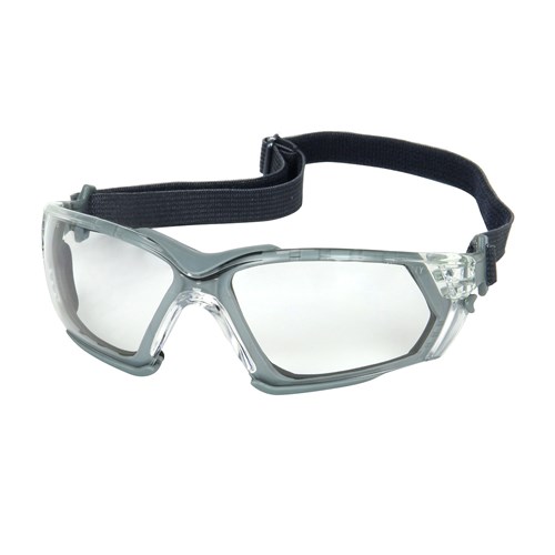 Rimless Safety Glasses with Gray Frame,