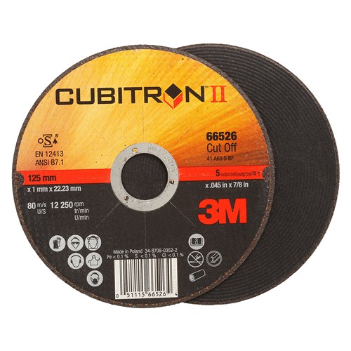 3M™ Cubitron™ II Cut-Off Wheel, 66526, T