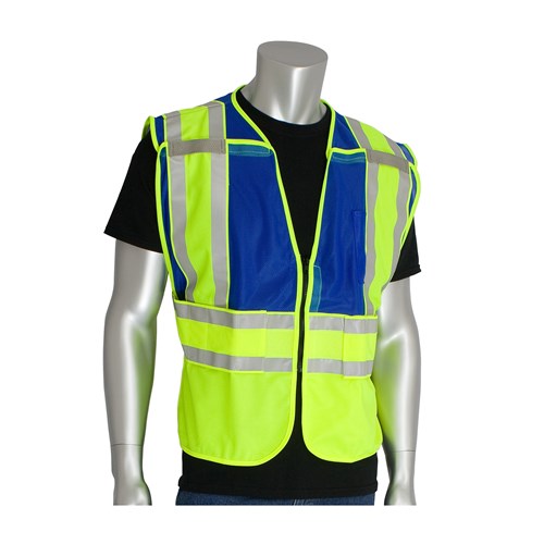 Hi-Visibility Vest Blue, Ansi 207 Psv Ve