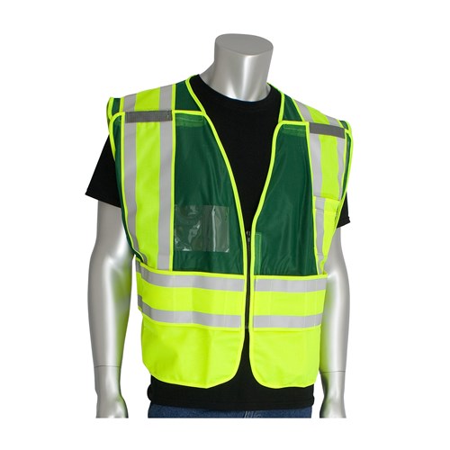 Hi-Visibility Vest Green, Ansi 207 Psv V