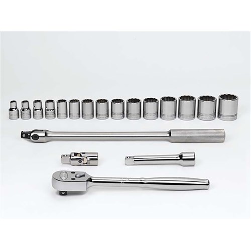 19 Pcs Tool Set /W Tb-103 Metal Tool Box