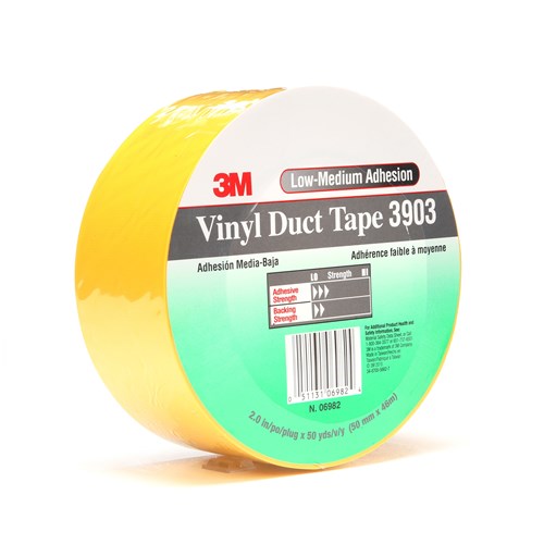 3M™ Vinyl Duct Tape 3903, Yellow, 2 in x