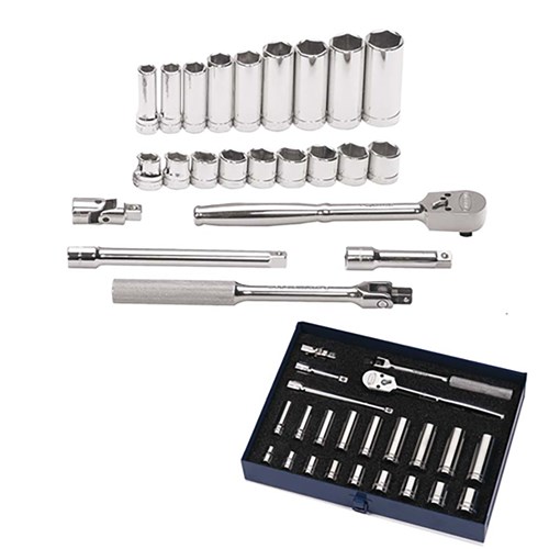 23 Pcs Tool Set /W Tb-102 Metal Tool Box