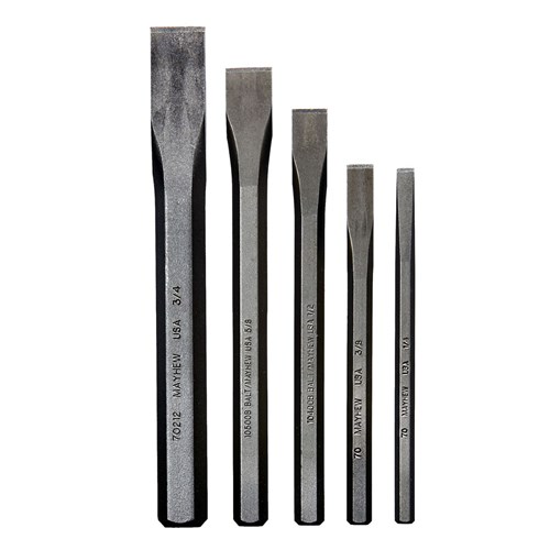 5 PC Cold Chisel Set, Carded