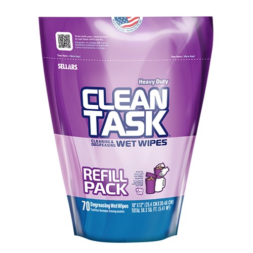 CLEAN TASK REFILL WIPES - 70CT