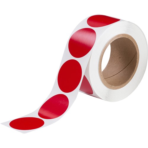 B7569 AISLE MARKING DOTS 2" RED 500/ROLL