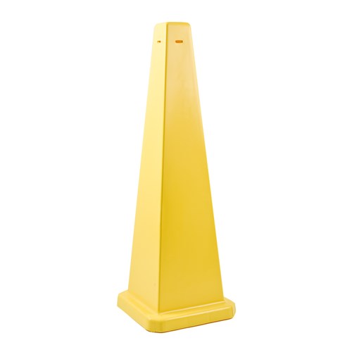 CONE-4SIDE-35H-YELLOW-BLANK