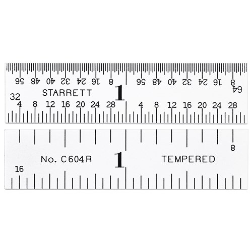 STEEL RULE- SPRING-TEMPERED- 2"- 4R GRAD
