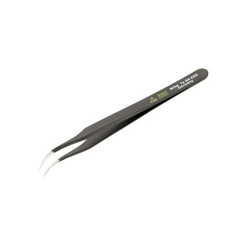 ESD Safe Tweezers 7a SA Curved Extra Fin