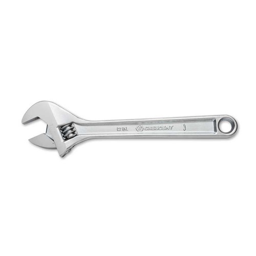 ADJUSTABLE WRENCH,12,CHROME,CARDED