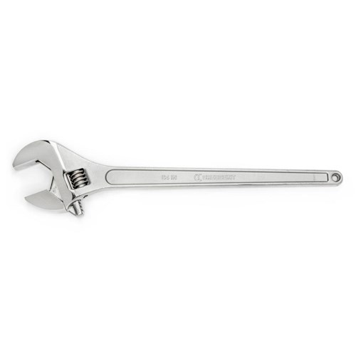 ADJUSTABLE WRENCH,24,CHROME,CARDED