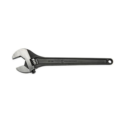 WRENCH,BLACK,ADJ,TAPERED HANDLE,15