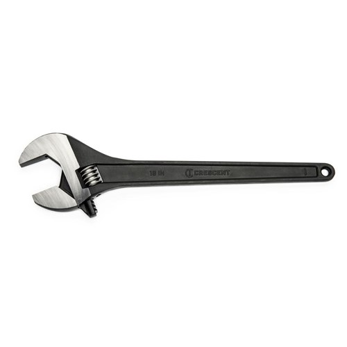 WRENCH,BLACK,ADJ,TAPERED HANDLE,18