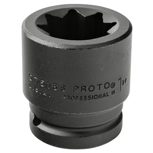 Proto 3/4" Drive Impact Socket 1" - 8 Po