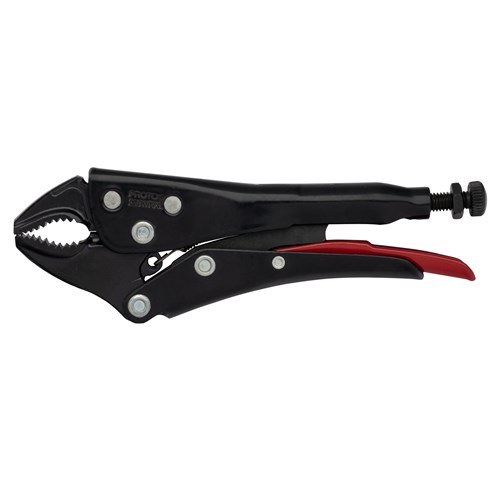 Proto Locking Curved Jaw Pliers w/Cutter