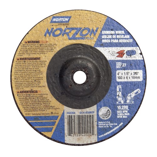 Norton 4 x 1/8 x 5/8 In. NorZon Plus Gri