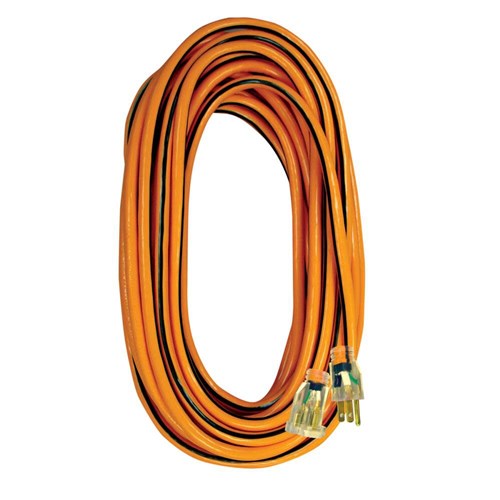 Extension Cord, 100ft 14/3 SJTW Orange/B