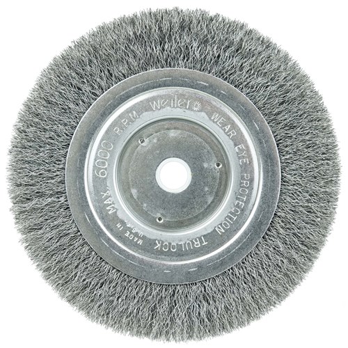 6" Narrow Face Crimped Wire Wheel, Short