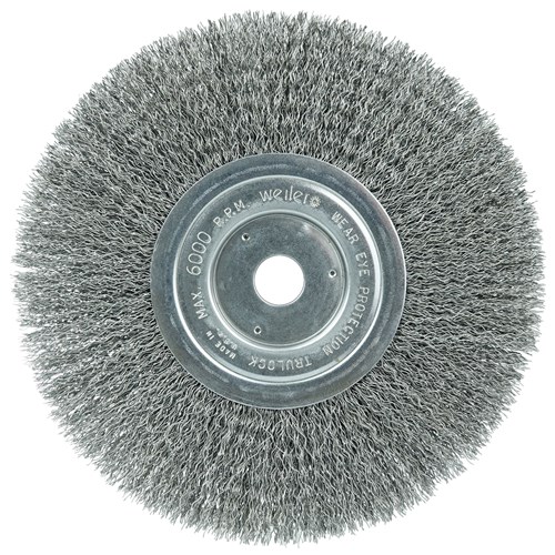 8" Narrow Face Crimped Wire Wheel, .014"
