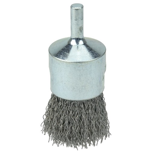 1" Crimped Wire End Brush, .014" Steel F