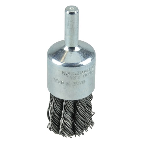 1-1/8" Knot Wire End Brush, .020" Steel