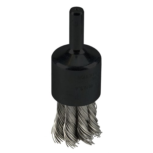 3/4" Knot Wire End Brush, .014" Stainles